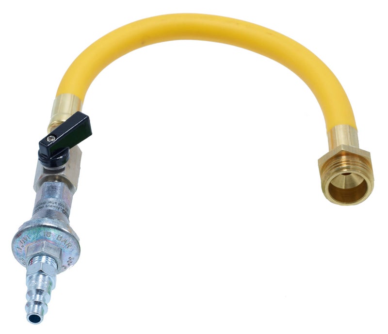 TOPRING 45 PSI Air Compressor Water Blow Out Adapter, RV Winterizing Kit with male garden hose connector and Preset Air Pressure Regulator - Image 1